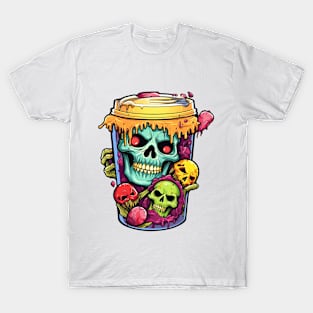 Halloween Monsters coffee illustration T-Shirt